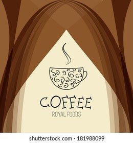 Cafe, tea, coffeehouse, menu for restaurant, background