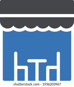Icono de color de glifo vector de café