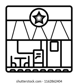 Cafe vector icon.
