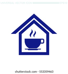Cafe vector icon.