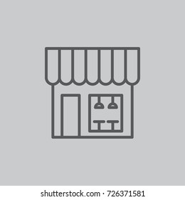 Cafe vector icon on the white background
