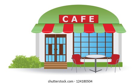 Cafe. Vector illustration