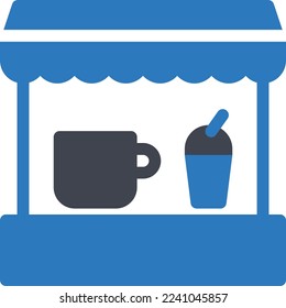 cafe Vector illustration on a transparent background. Premium quality symmbols. Glyphs vector icons for concept and graphic design. 
