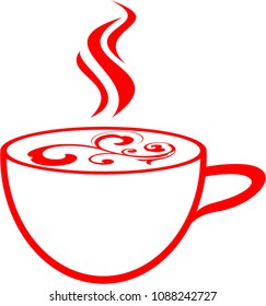 cafe vector logo design