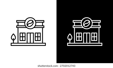 Diseño de conjunto de iconos blancos de café