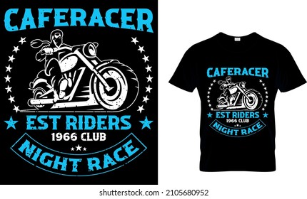 CAFERACER  EST RIDERS BIKER CUSTOM T-SHIRT....