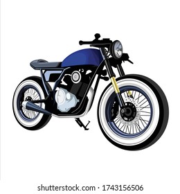 Caferacer Motor Vector Illustration Design