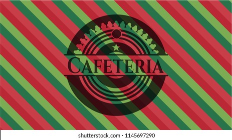 Cafeteria christmas badge.