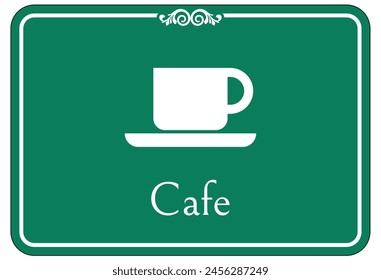 Cafeteria Wegweiser und Etiketten
