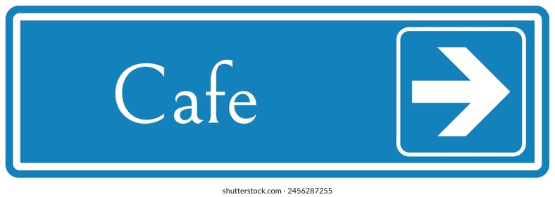 Cafeteria Wegweiser und Etiketten