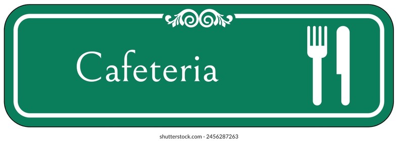 Cafeteria Wegweiser und Etiketten