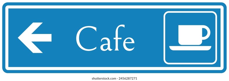 Cafeteria Wegweiser und Etiketten