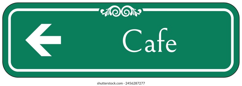 Cafeteria directional sign and labels
