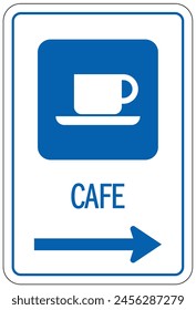 Cafeteria directional sign and labels
