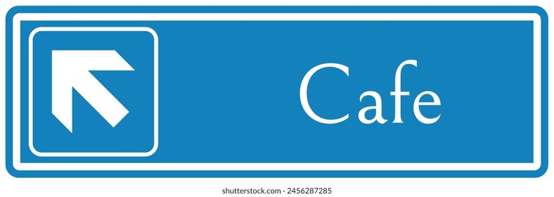 Cafeteria directional sign and labels