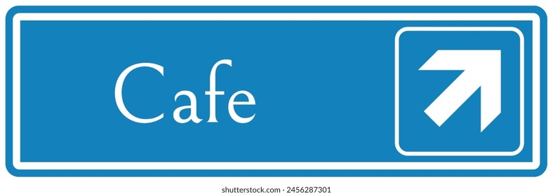 Cafeteria directional sign and labels