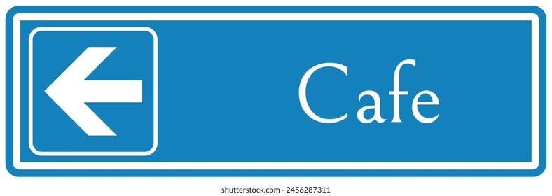 Cafeteria Wegweiser und Etiketten