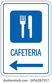 Cafeteria Wegweiser und Etiketten