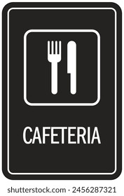 Cafeteria Wegweiser und Etiketten