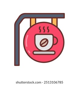 Cafeteria Filled Icons , Vector illustration