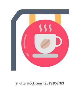 Cafeteria Flat Icons, Vector illustration
