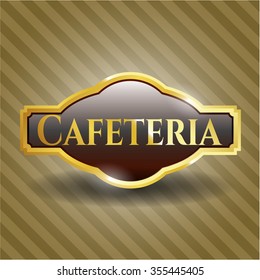 Cafeteria gold emblem or badge