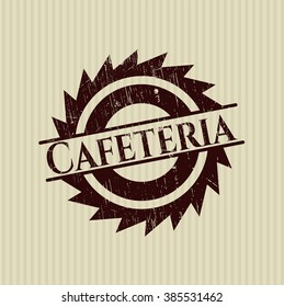 Cafeteria grunge stamp