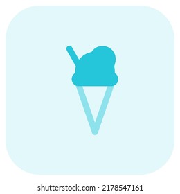 Cafeteria in a hotel room for ice cream and dessert