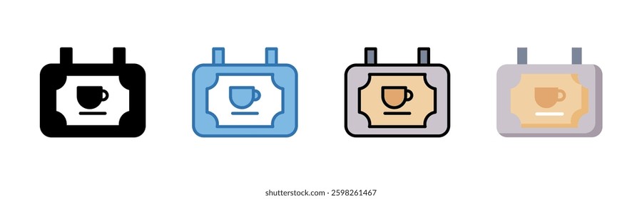 Cafeteria Icon Element For Design