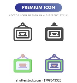 cafeteria icon isolated on white background. for your web site design, logo, app, UI. Vector graphics illustration and editable stroke. EPS 10.