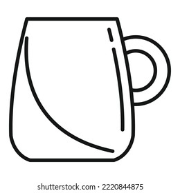 Cafeteria mug icon outline vector. Hot cup. Drink mug