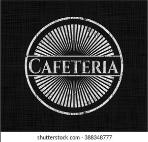 Cafeteria on blackboard
