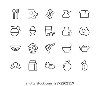 cafeteria premium line icons. Pack of outline objects for web and UIUX design. Icon collection