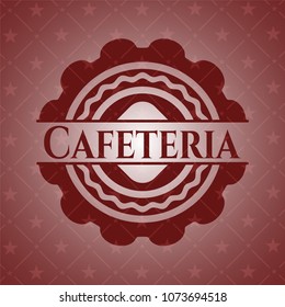  Cafeteria retro red emblem
