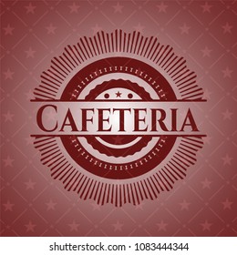  Cafeteria retro style red emblem