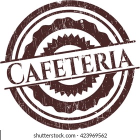 Cafeteria rubber grunge texture seal