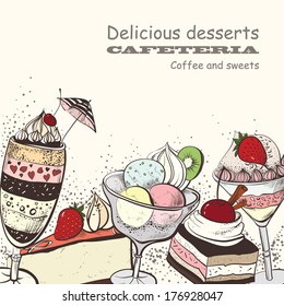 cafeteria sweets, delicious dessert sweets