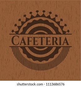  Cafeteria wood emblem. Retro