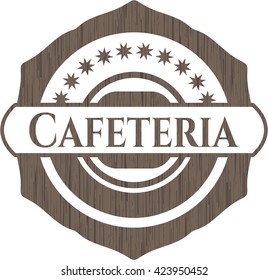 Cafeteria wooden emblem