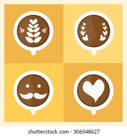Caffe Latte,Vector illustration