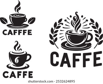 Ilustración de Arte vectorial de logotipo de Caffe