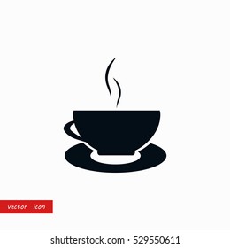 Caffee Icon vector, flat design best vector icon