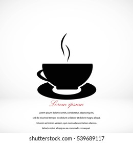 Caffee Icon vector, flat design best vector icon