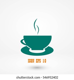 Caffee Icon vector, flat design best vector icon