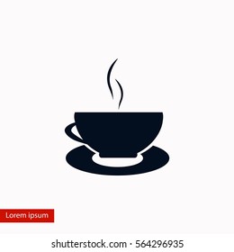 Caffee Icon vector, flat design best vector icon