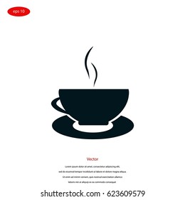 Caffee Icon vector, flat design best vector icon