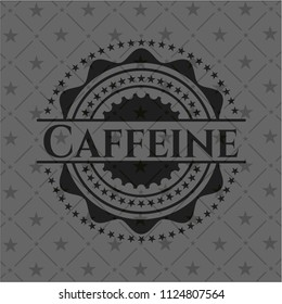 Caffeine black emblem. Vintage.