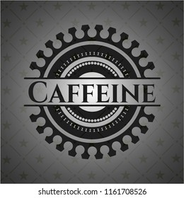 Caffeine black emblem. Vintage.