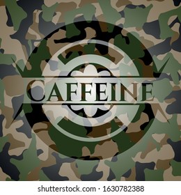 Caffeine camo emblem. Vector Illustration. Detailed.