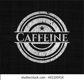 Caffeine chalk emblem